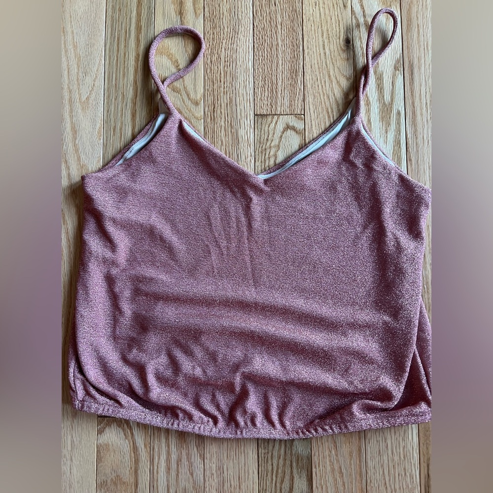 Express Rose Gold Dressy Crop